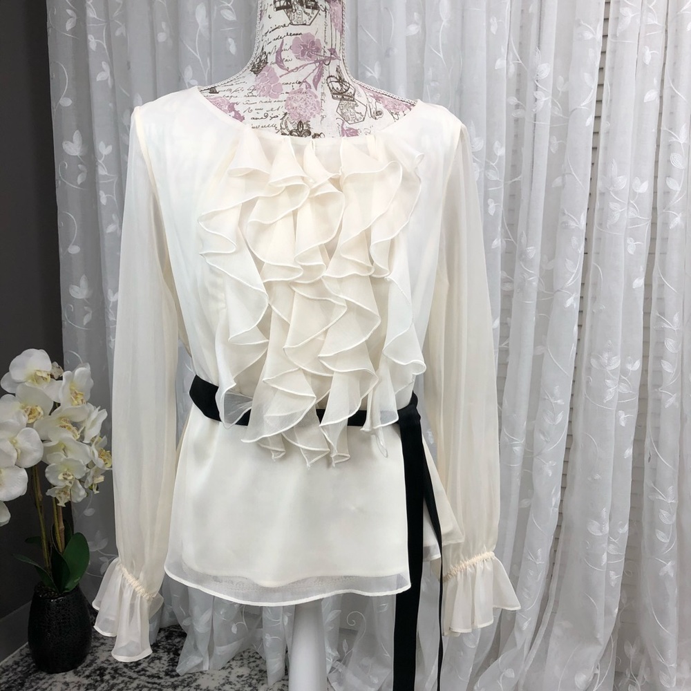 Chetta B ivory blouse